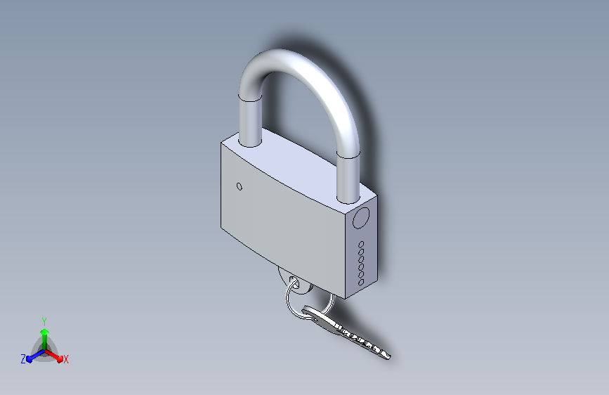 安全锁详细模型