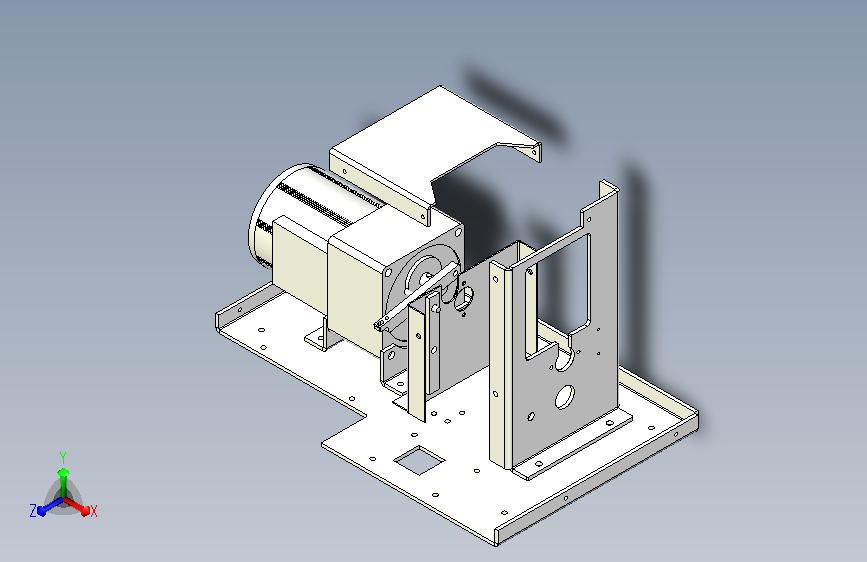 钣金模型 主体支架部分