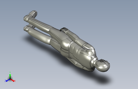 操作员站立人体模型