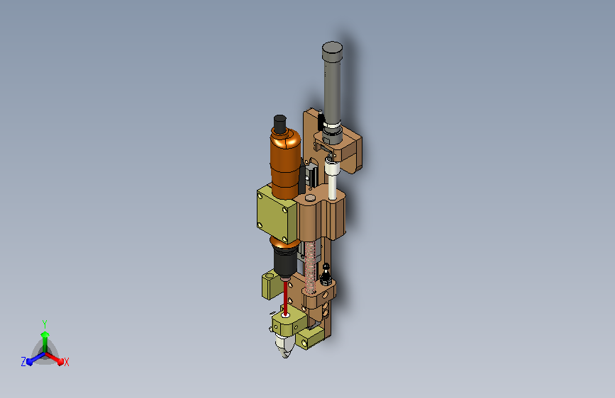 打螺丝批头机构