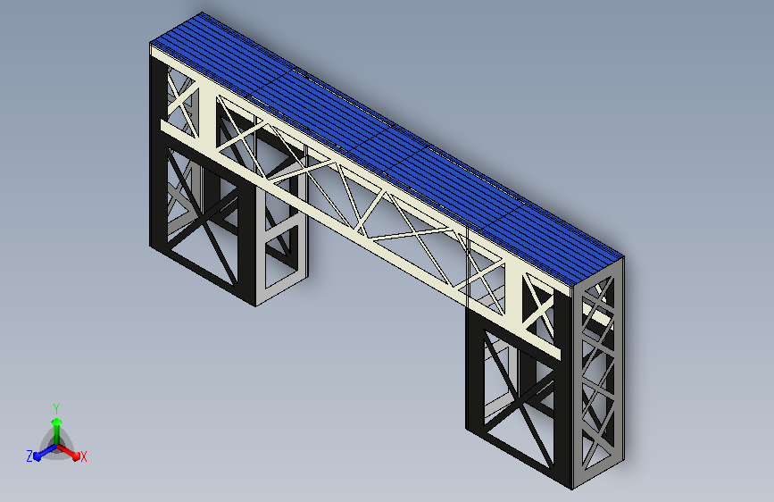 大跨度桥体结构图——结构设计大赛