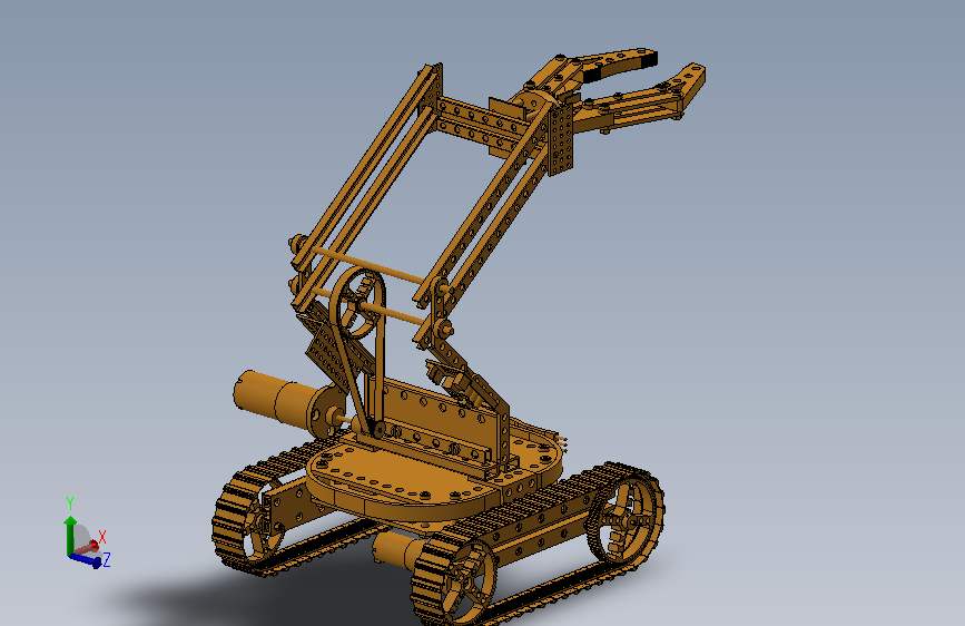 履带行走夹持抓取机器人