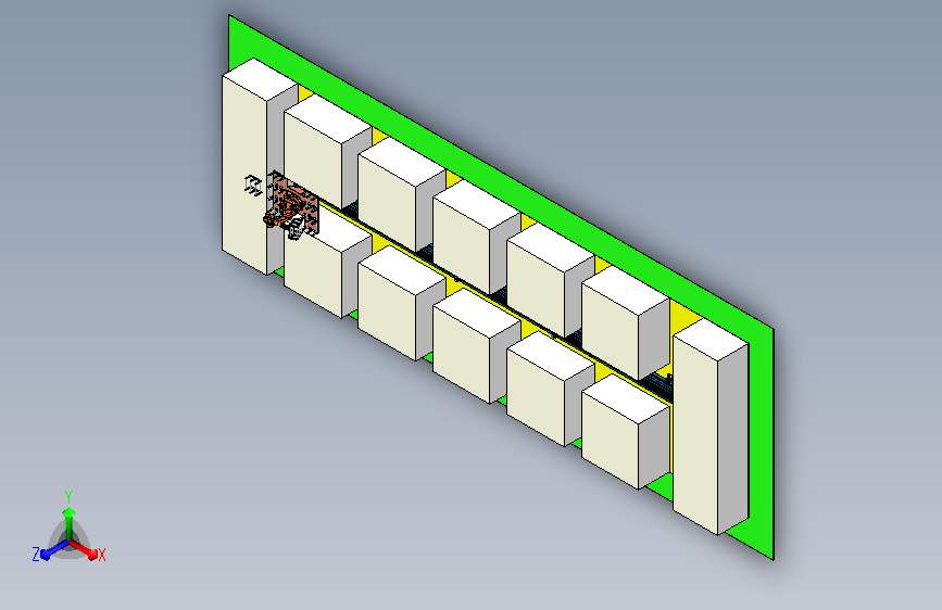 带滑轨机器人自动上下料方案