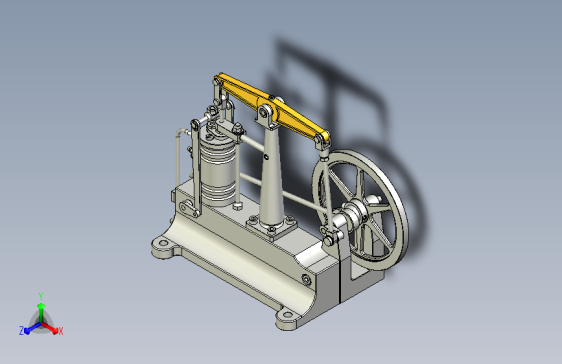 单缸蒸汽发动机