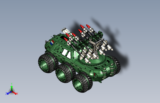 导弹装甲越野车模型