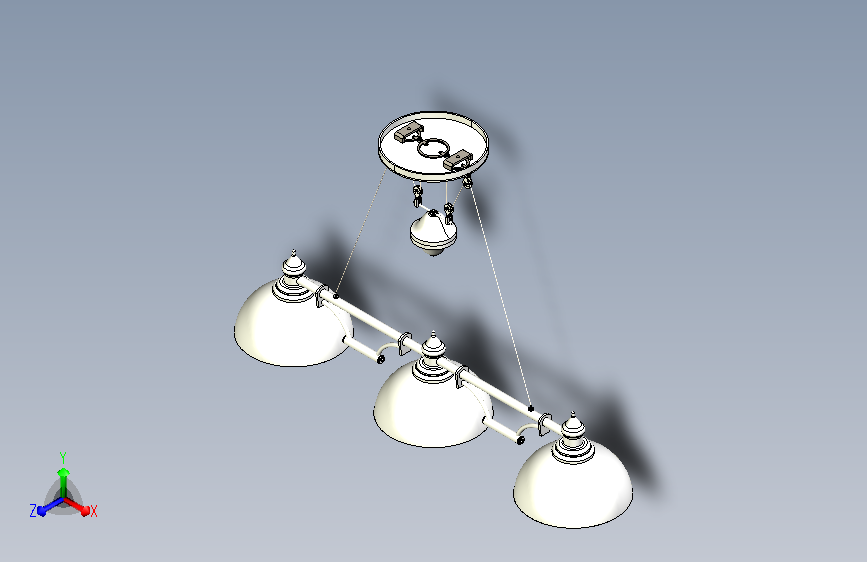 吊灯三维模型