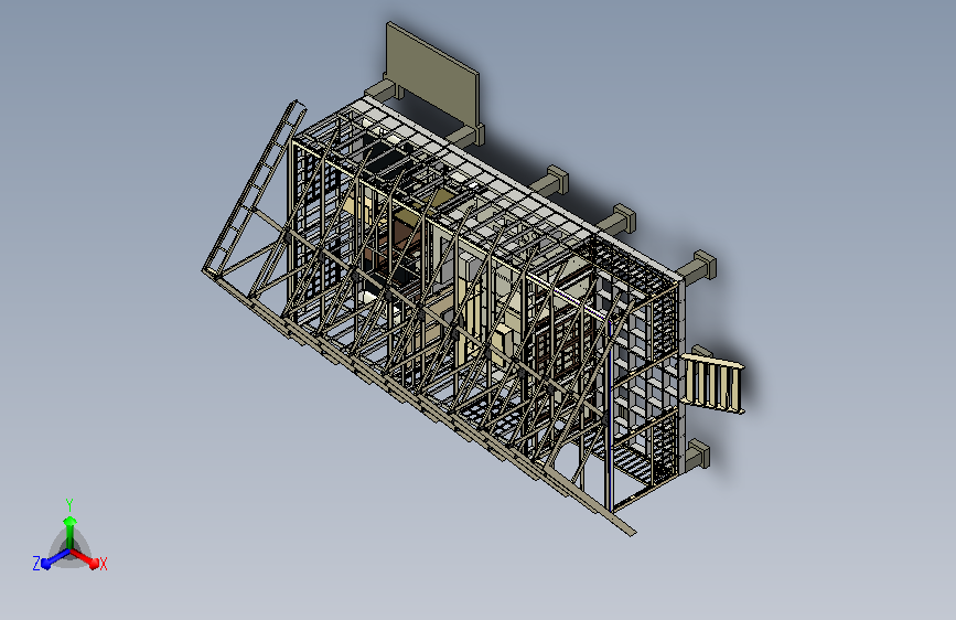 独栋宾馆小别墅框架