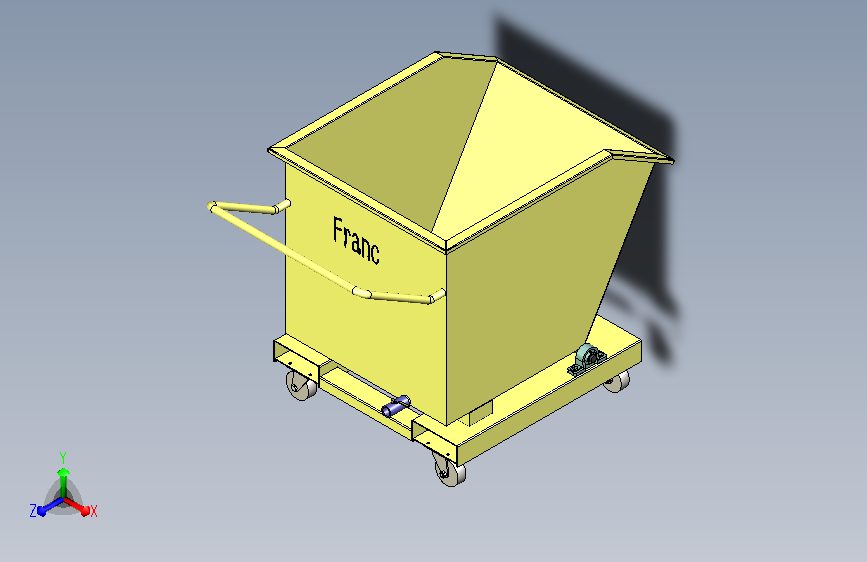 翻斗小车设计模型
