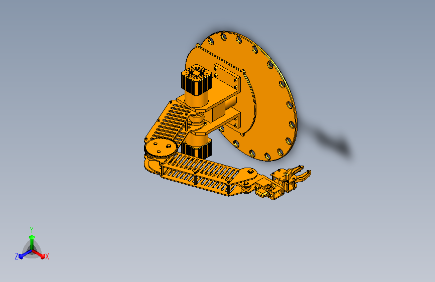 分拣机械手三维模型