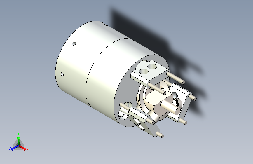 概念轴向发动机装配体