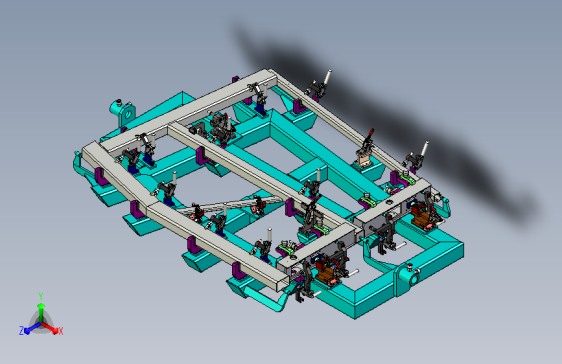 钢架焊接工装夹具