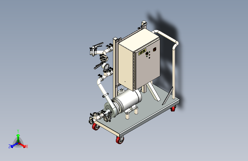 高压清洗车三维模型