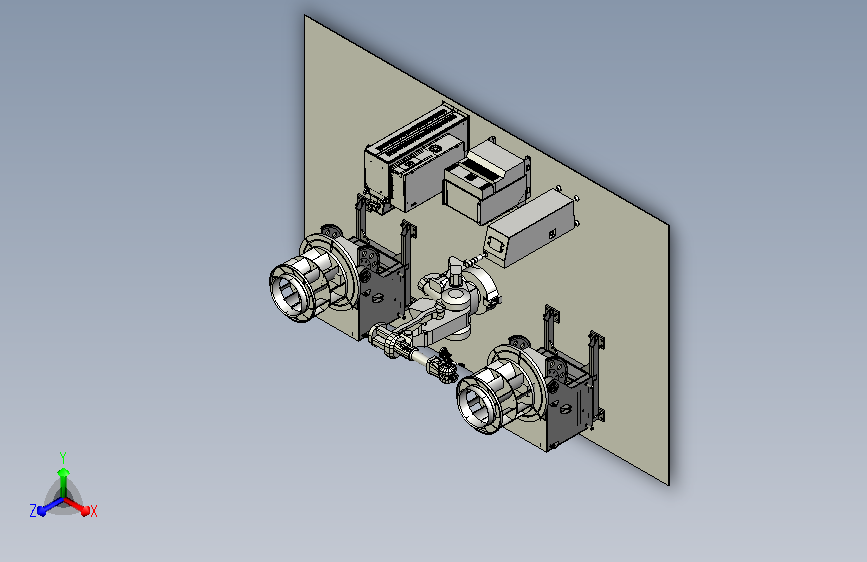 机器人双工位叶轮焊接设备系统图