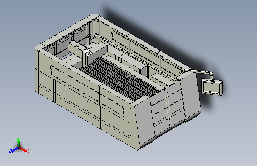 激光切割机模型图