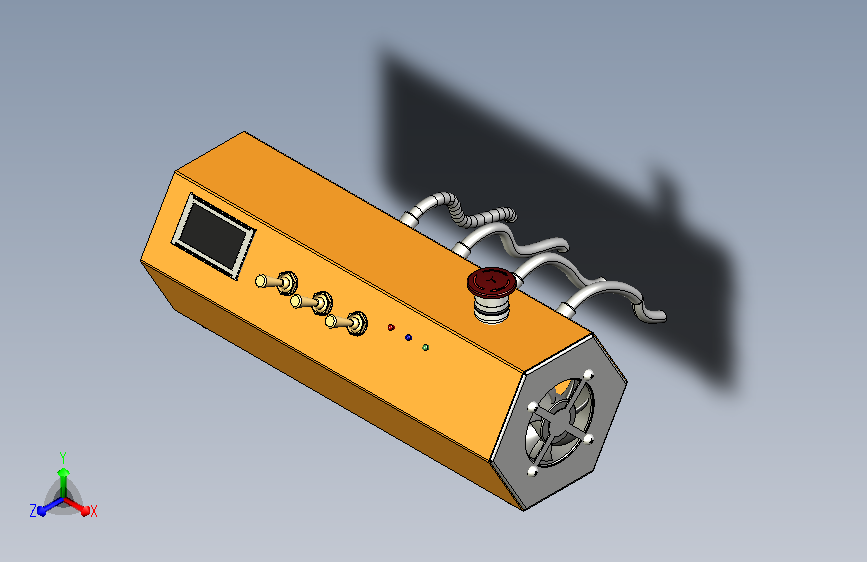 激光数控控制器箱体模型
