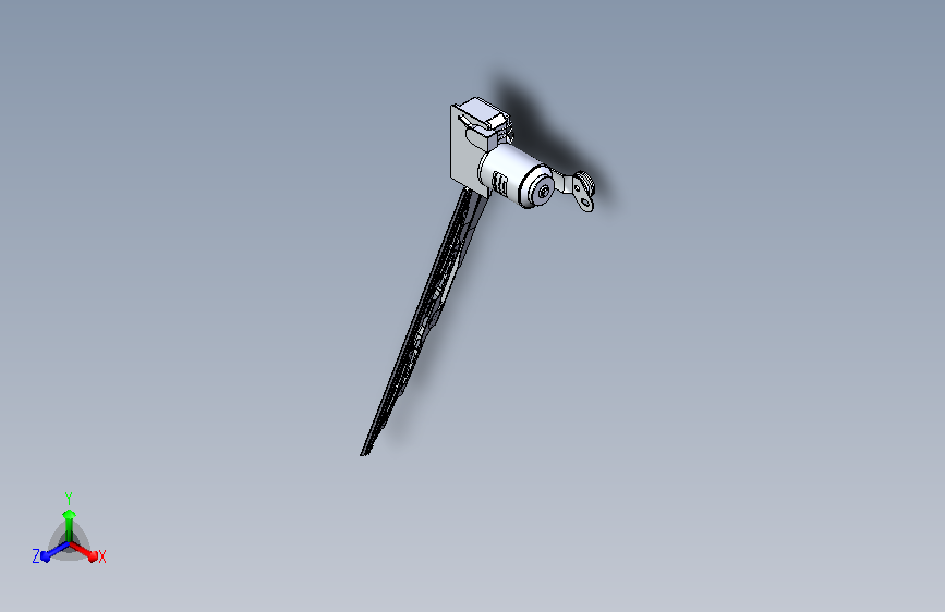 简易雨刮器三维设计