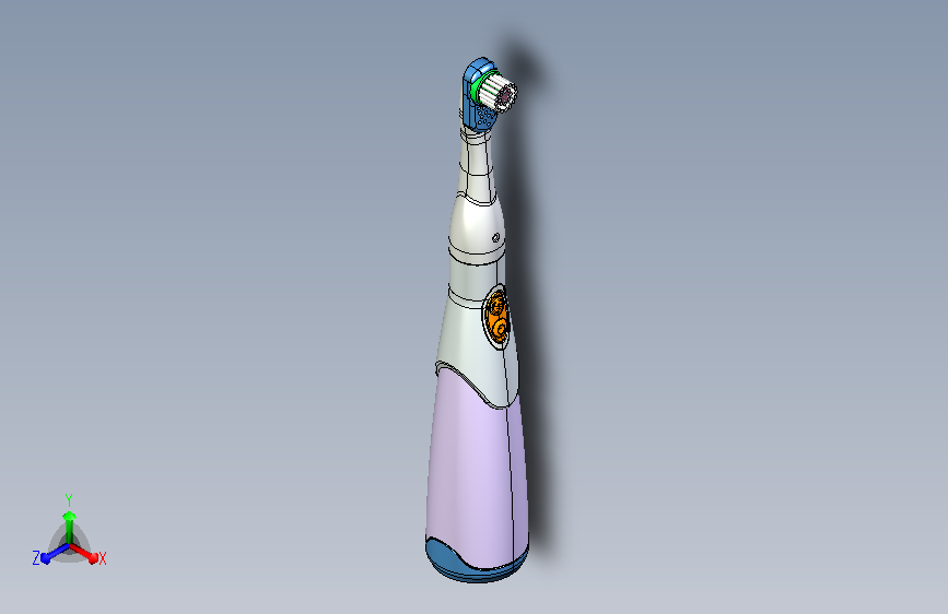 结构详细的电动牙刷模型