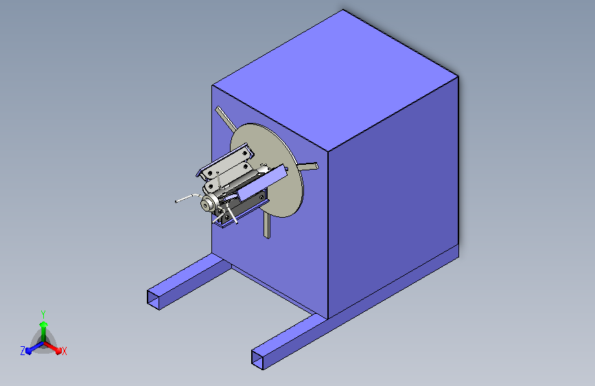 开卷机三维模型