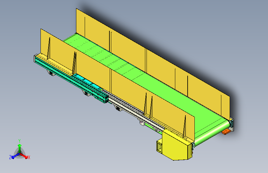 可调节长度的皮带输送机