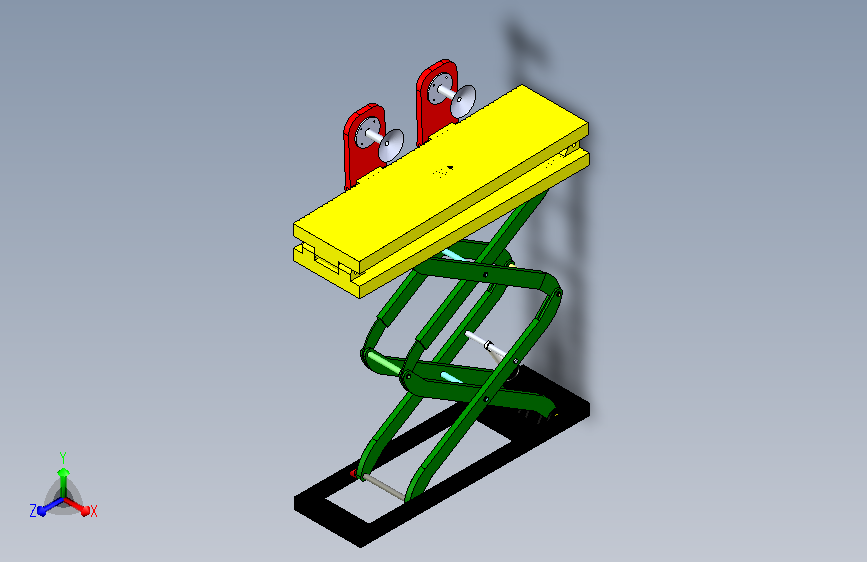 可翻转式汽车举升机
