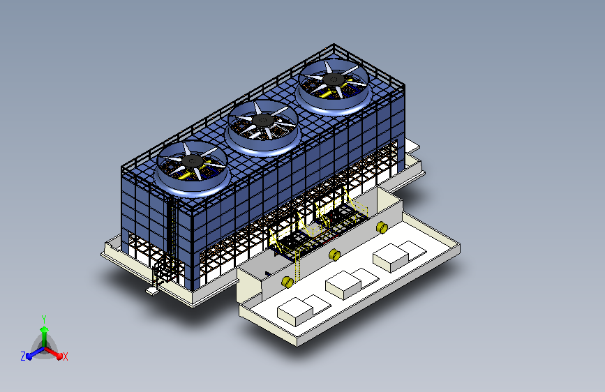 冷却塔三维模型