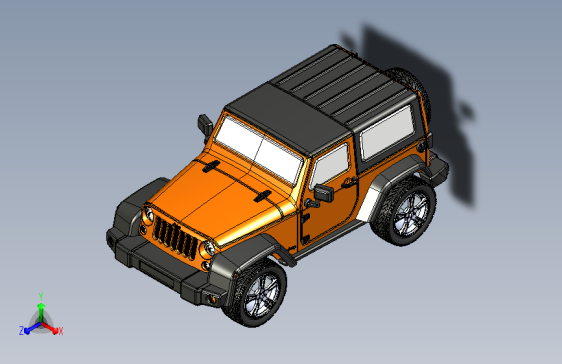 牧马人吉普车2010模型