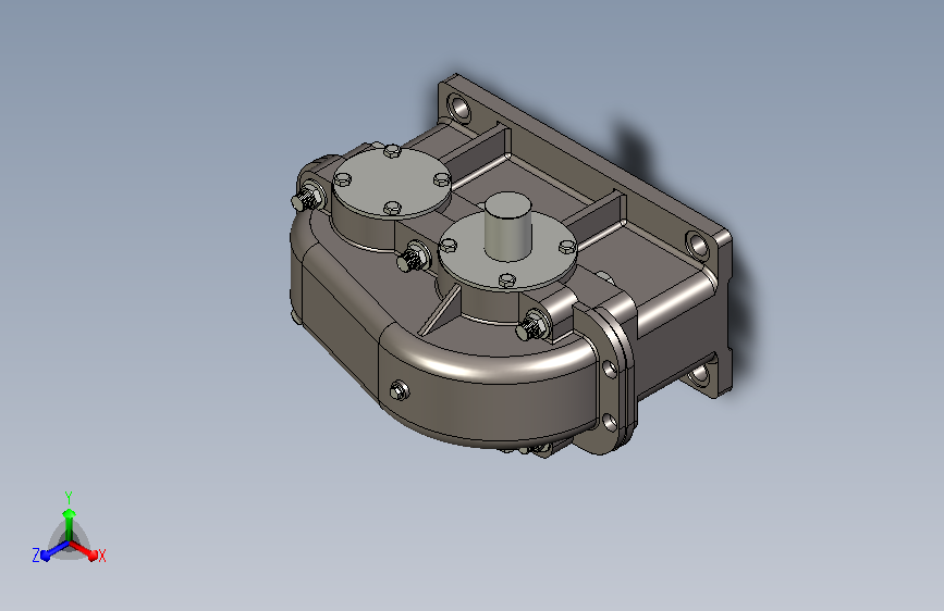 普通简单变速箱3D模型图纸