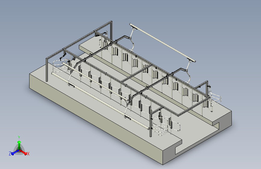 人字形挤奶圈栏