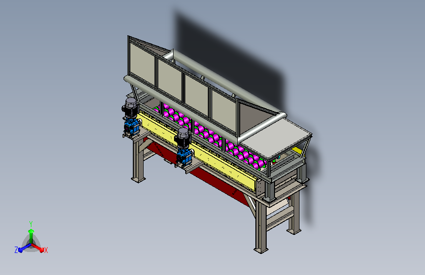 筛选机三维模型