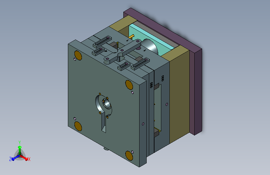 手机盖注塑模具