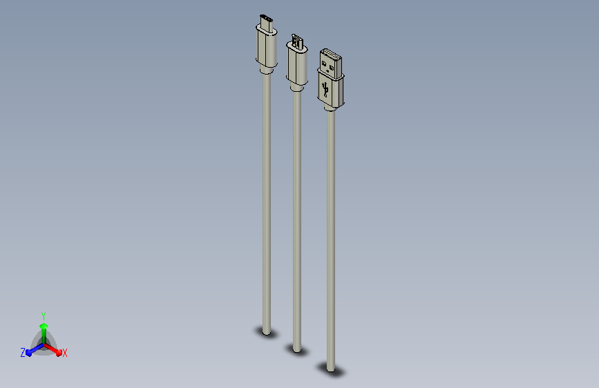 手机数据线接口模型