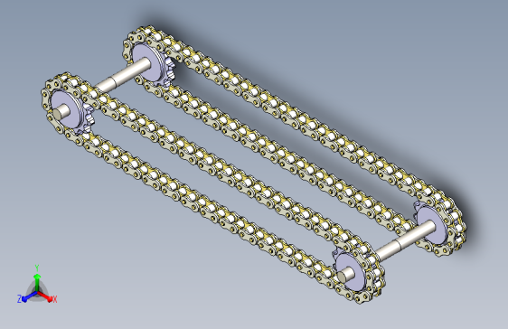 双长链条物理仿真