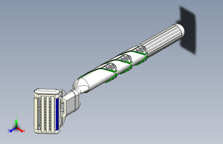 剃须刀三维详细模型