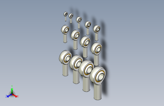 外螺纹镶垫杆端关节轴承