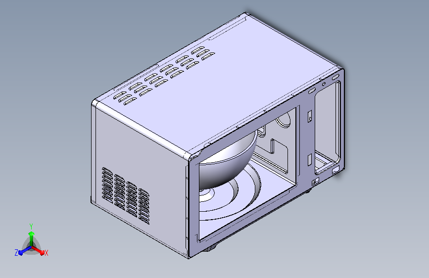 微波炉钣金设计