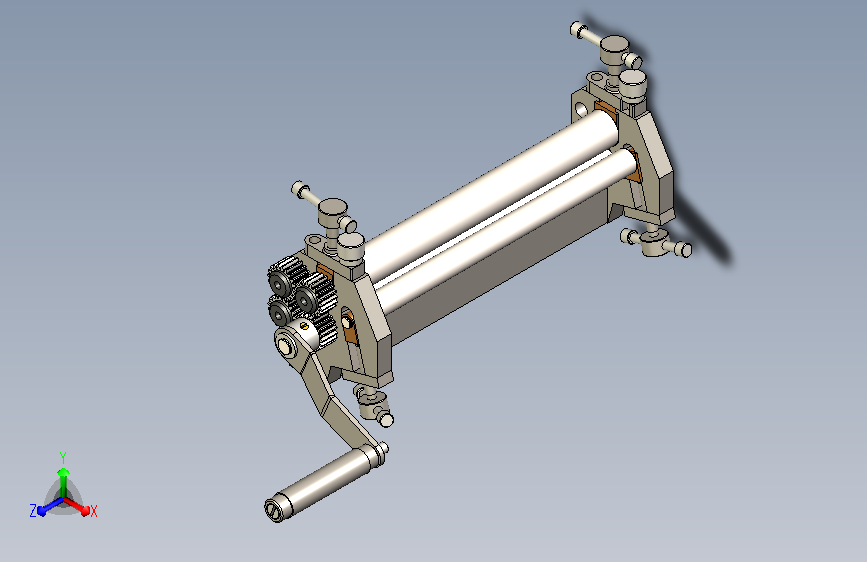 微型手摇卷板机