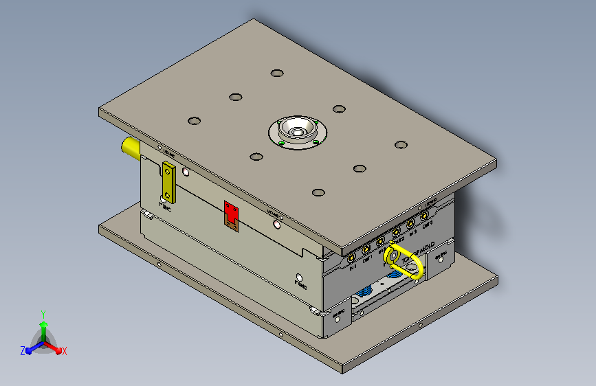 小型防护箱外面板模具