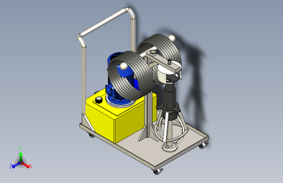液压拔轮器及专用推车总装图