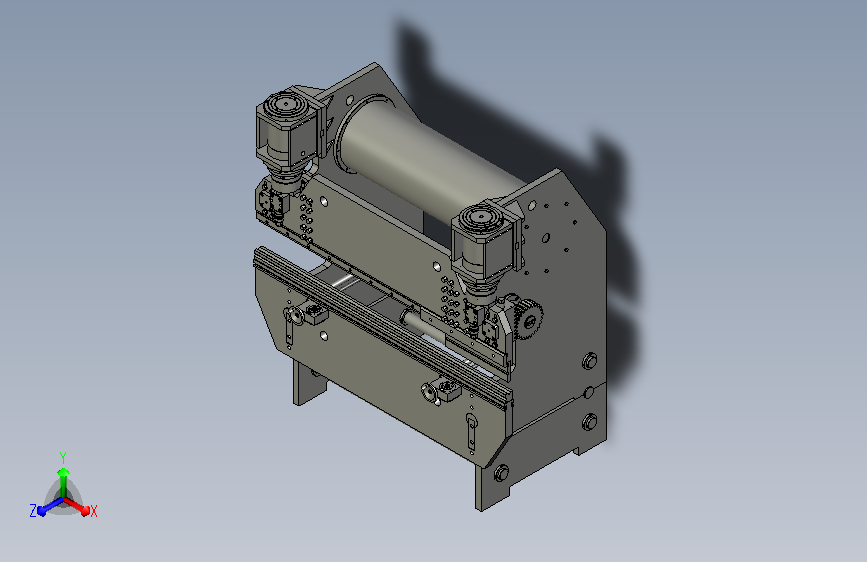 液压折弯机模型