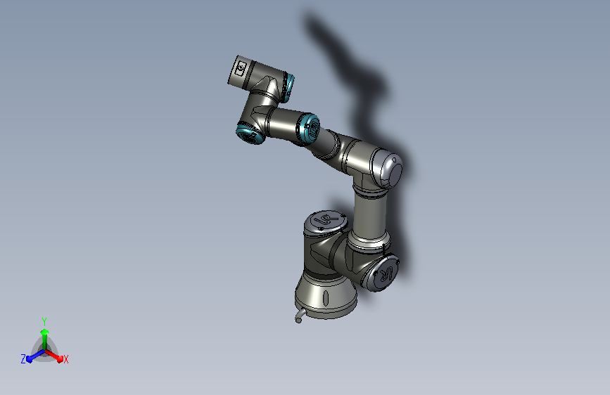 优傲机器人UR3三维图