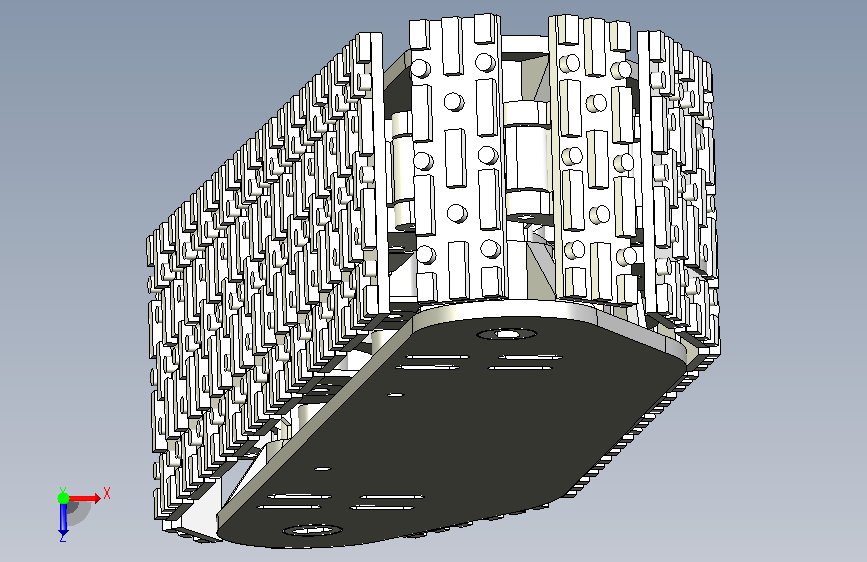 自制3d打印坦克履带 俯视图