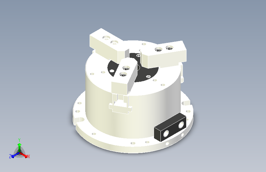 MO系列前置立式中空动力卡盘MO-8