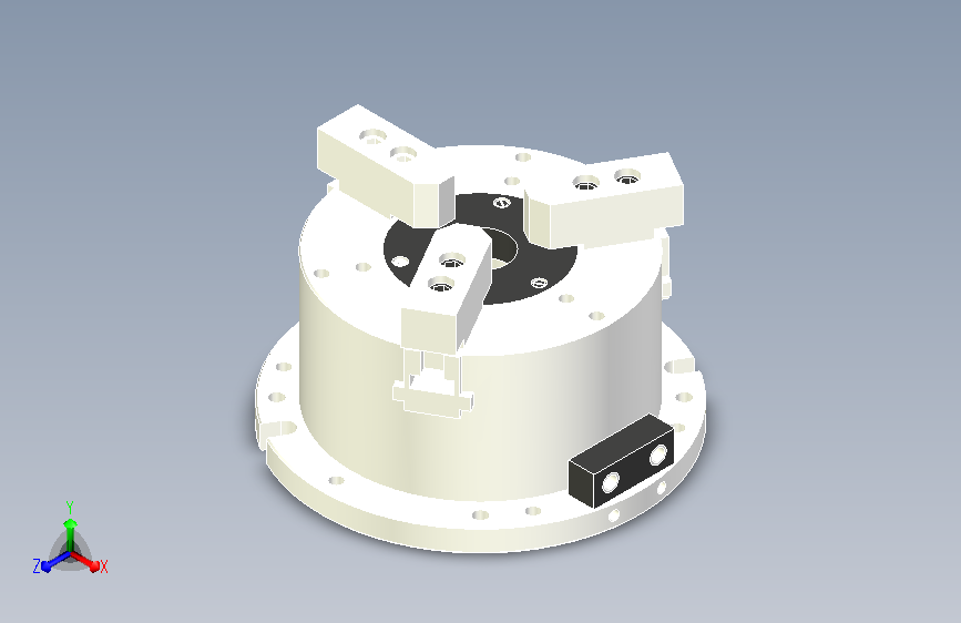 MO系列前置立式中空动力卡盘MO-10