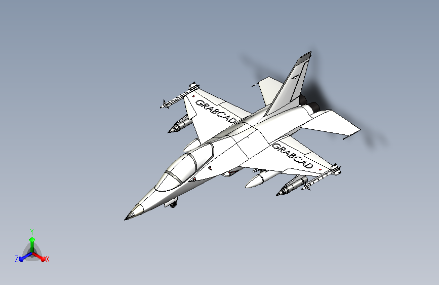 L-15 Falcon教练机简易模型3D图纸