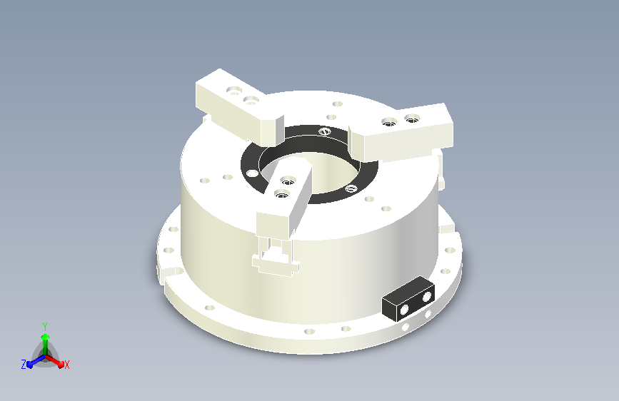 MO系列前置立式中空动力卡盘MO-15