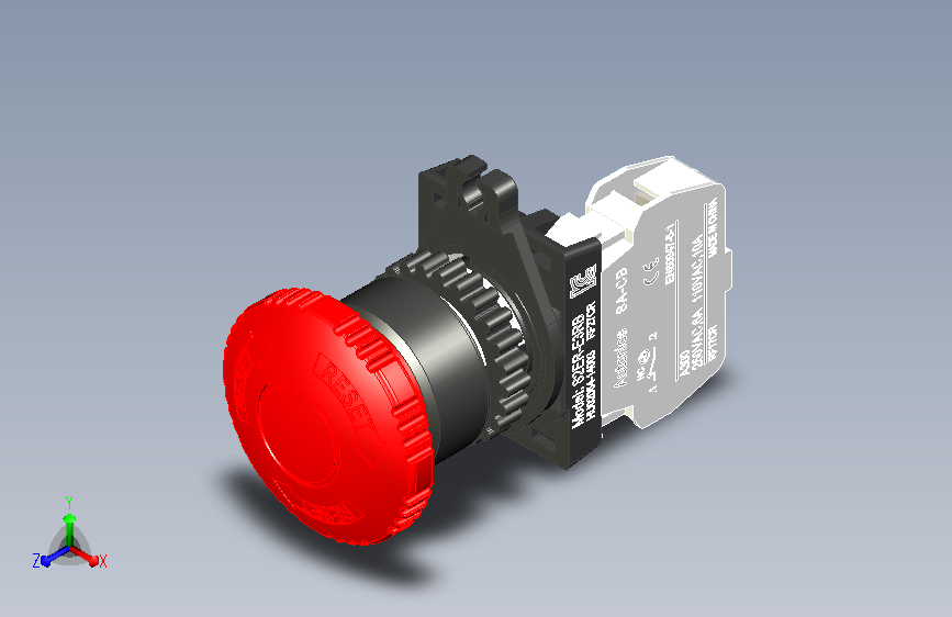 常用配件按钮 S2ER-E3RB - Autonics