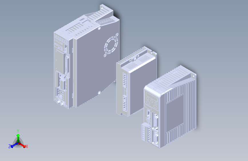伺服驱动器三维模型