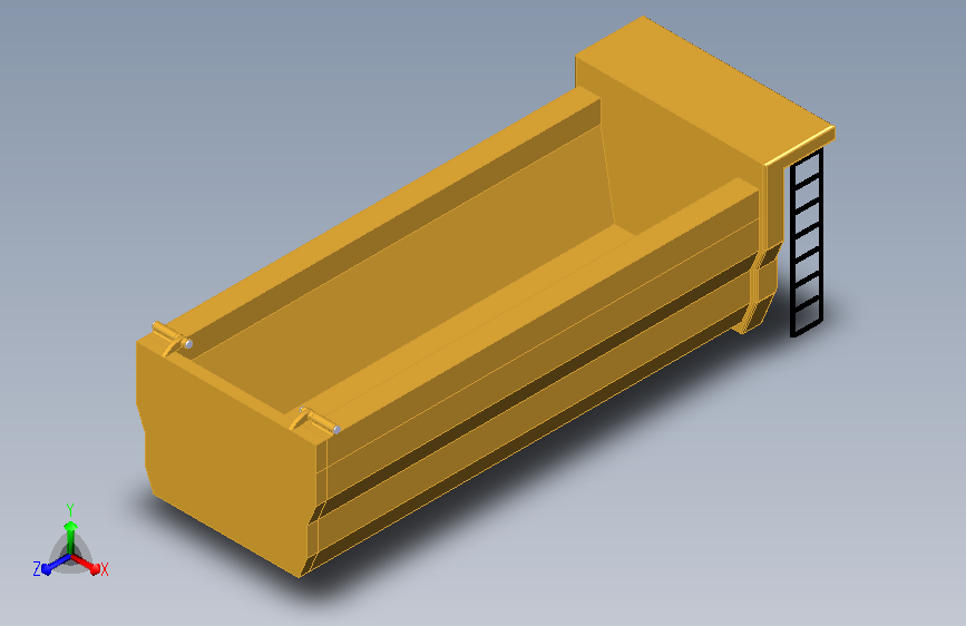 翻斗车货车载货箱