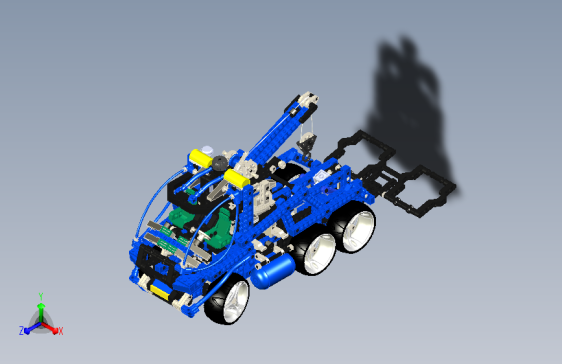 会动的吊车（结构复杂）