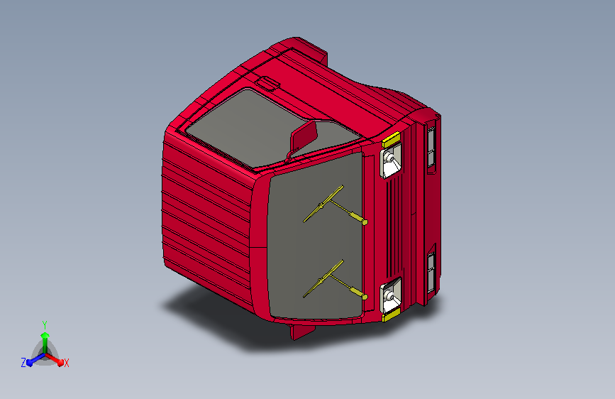 货车驾驶室布局及结构三维设计